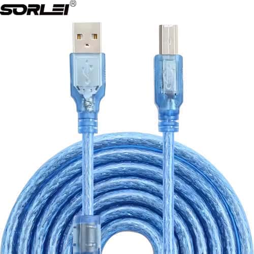 USB Printer Cable USB 2.0 Type A Male to B Male Printer Scanner Cable Cord for HP, Canon, Lexmark, Epson, Dell, Xerox, Samsung and More
