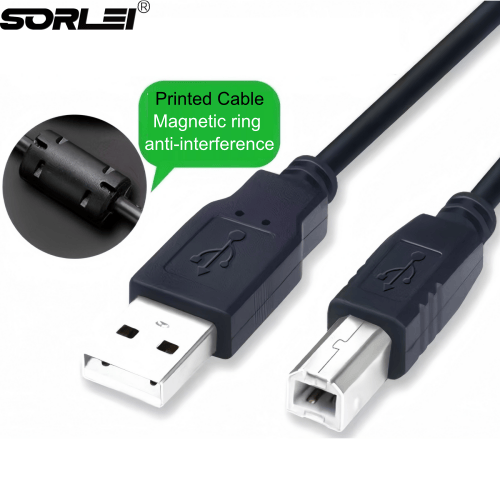 USb 2.0 A Male to USB B Male Print Data  Charging Cable for Printer Scanner