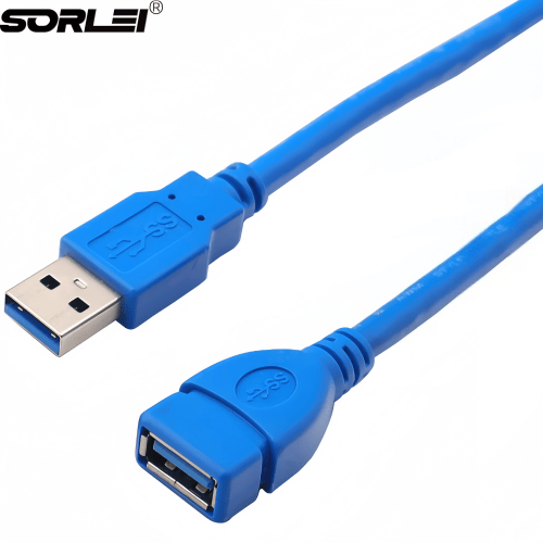 USB3.0公对母延长线全铜带编织 AM-AF 电脑高速USB数据线