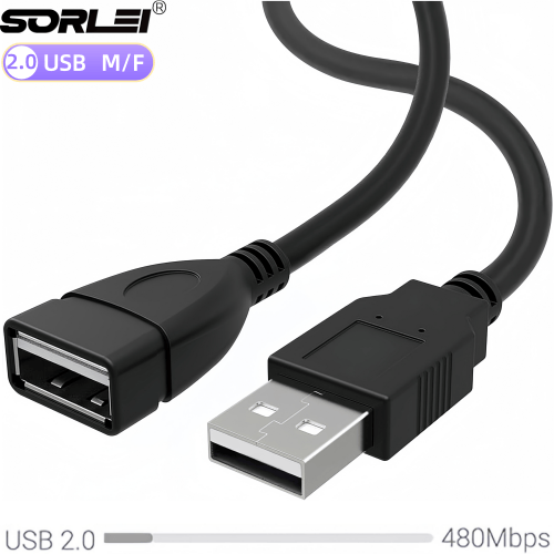 USB延长线公对母AM/AF转接线铜芯USB2.0数据延长线