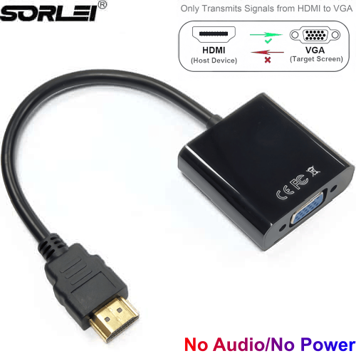 1080p 60hz HDMI to VGA Adapter Adaptor Converter Male Female For Computer Desktop Laptop