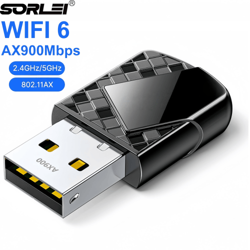 AX900M WiFi6 Dual-Band 5GHz USB Adapter, Driver-Free, Bluetooth 5.4 Desktop WiFi Receiver & Hotspot Transmitter