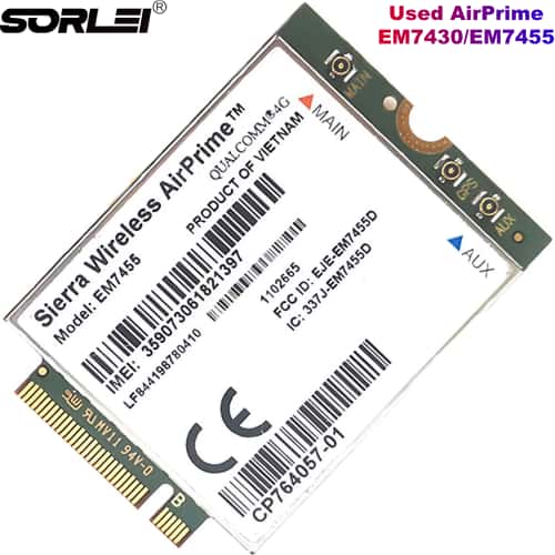 Sierra Wireless Internal LTE 4G NGFF Module EM7455 FDD/TDD Cat6 300Mbps for Laptop